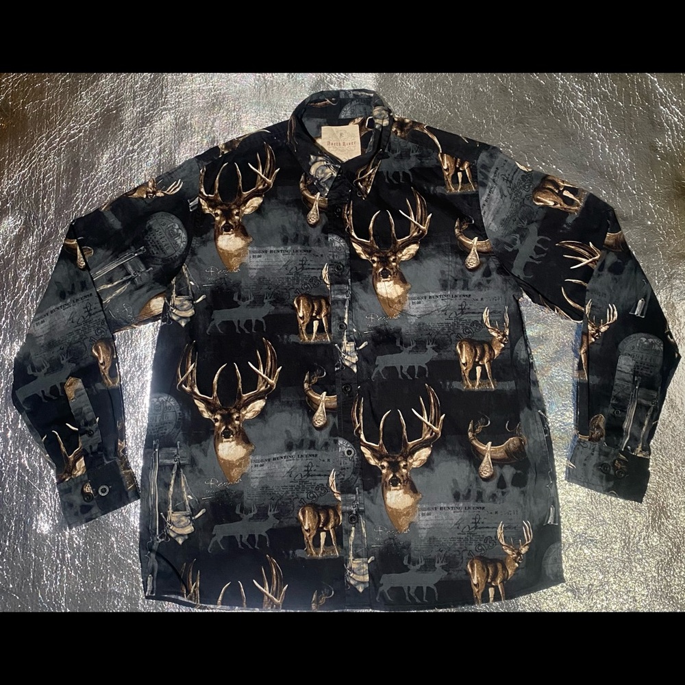 North River Graphic button up